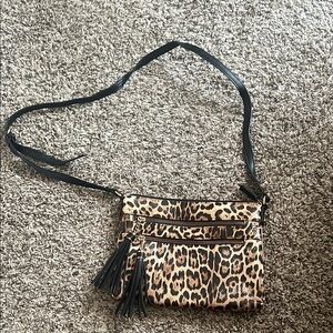 Leopard Print Crossbody Bag